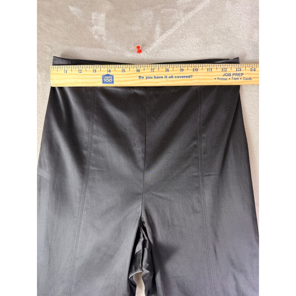 & Other Stories Womens Black Satin High Waisted Slim‎ Leg Trousers Size 4 Small - Picture 6 of 10